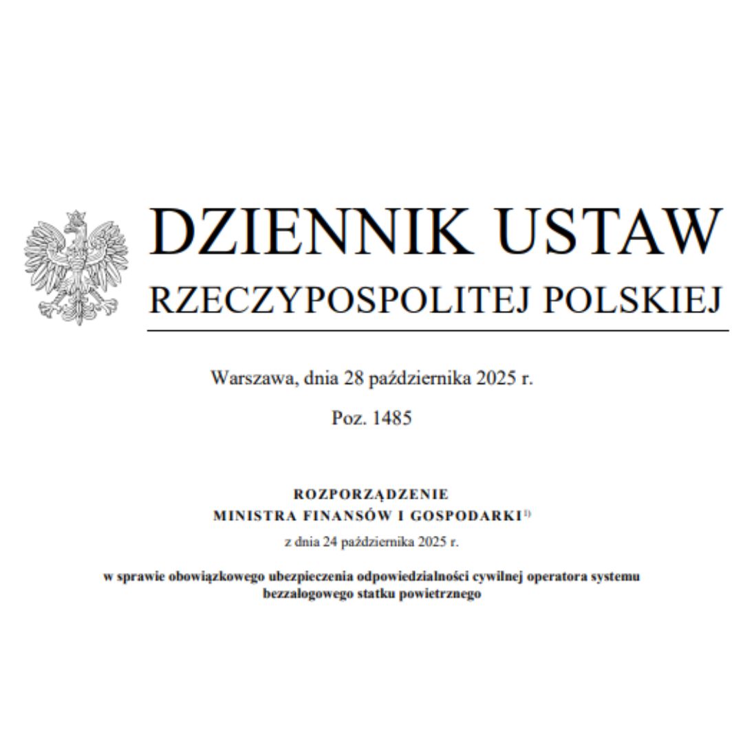 Rozporządzenie ws. obowiązkowego ubezpieczenia OC operatora drona i 50 000 SDR